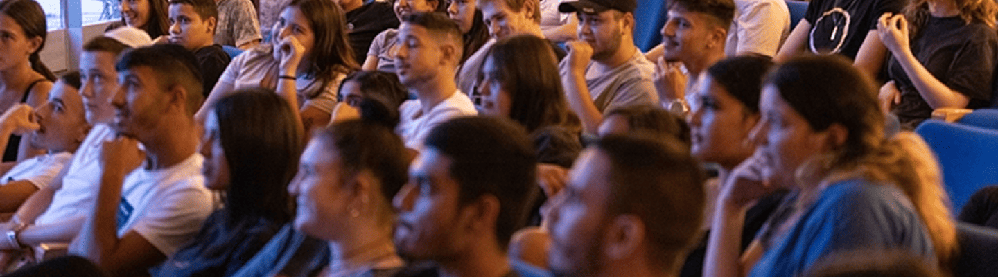 Youth concentrated on the lecture