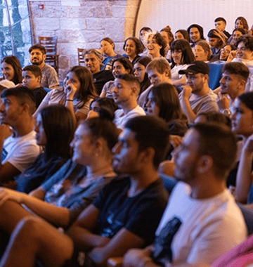 Youth concentrated on the lecture