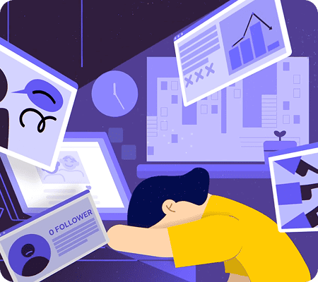 A student exposed to a lot of information.